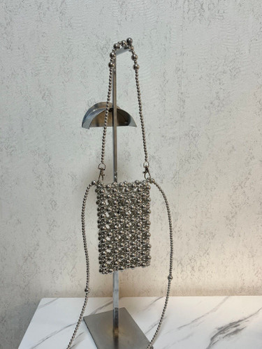 کیف موبایلی مرواریدی سیلور