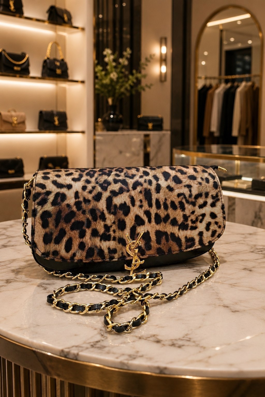 کیف مجلسی پلنگی ysl